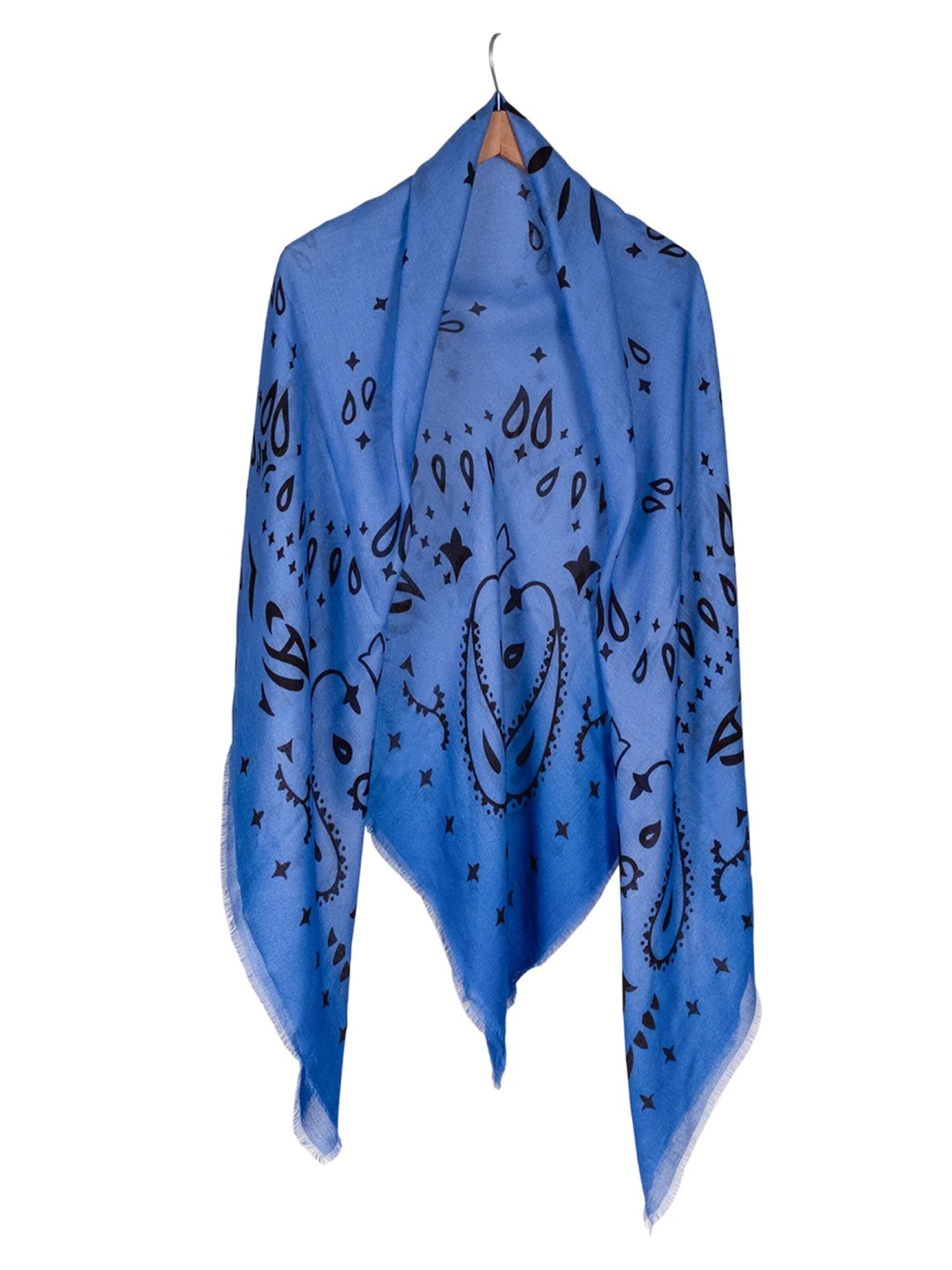 SILK & CASHMERE Sjaal in Blauw