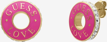 Boucles d'oreilles 'Sportiv' GUESS en or : devant