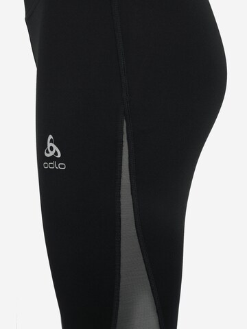 ODLO Skinny Sporthose in Schwarz