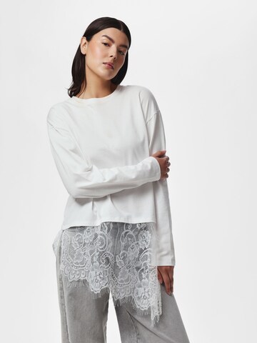 PIECES Shirt 'PCMave' in Weiß