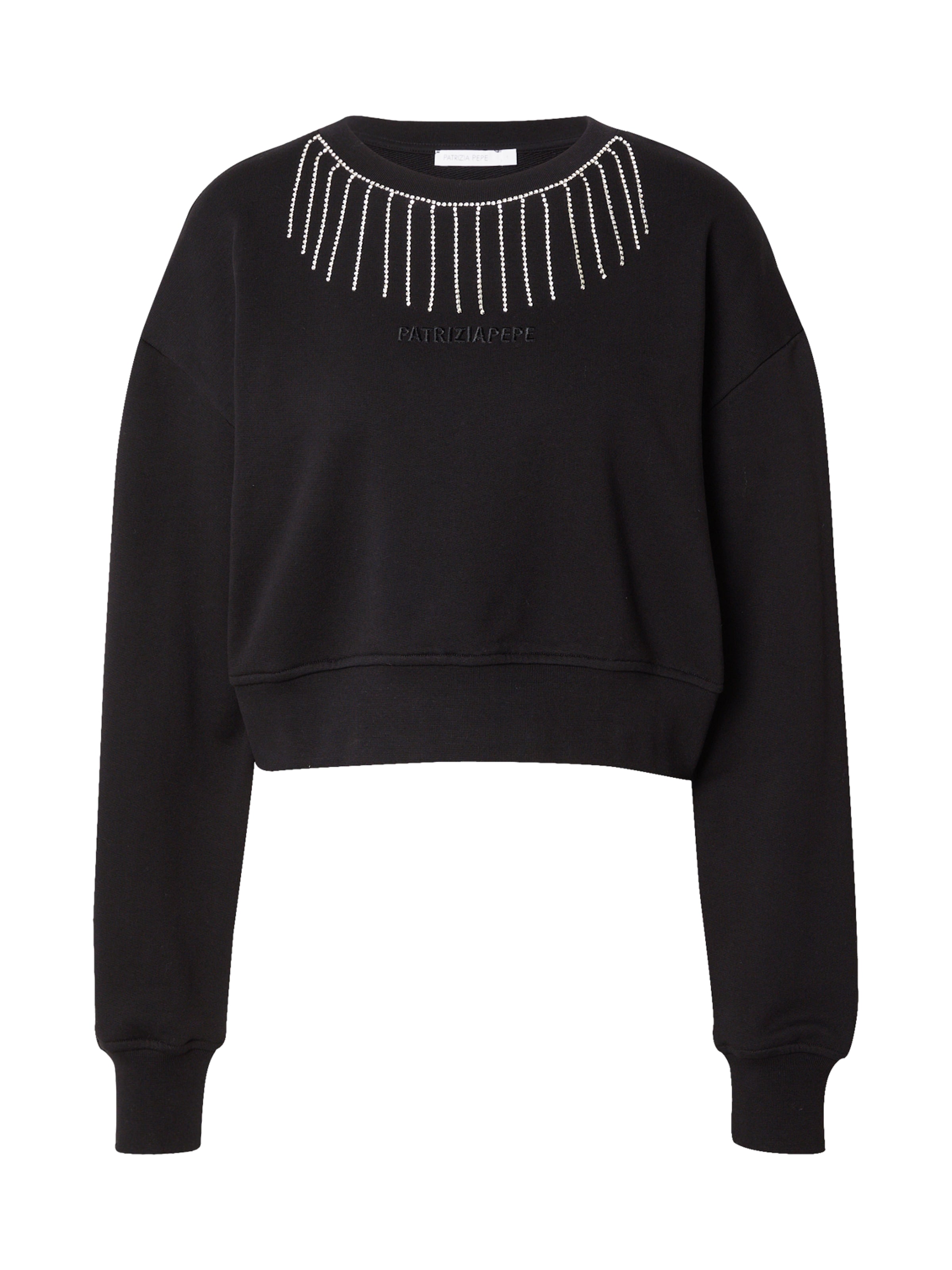 PATRIZIA PEPE Sweatshirt in Black: front