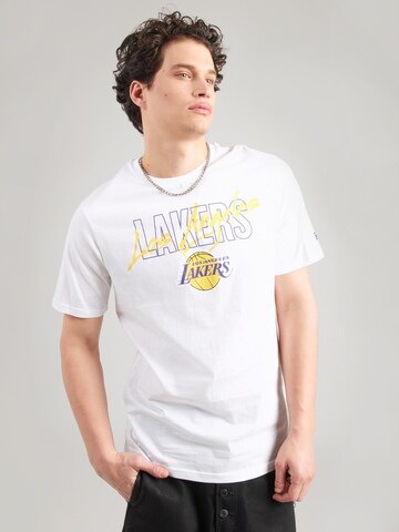 NEW ERA Tričko 'NBA LOSLAK' – bílá: přední strana