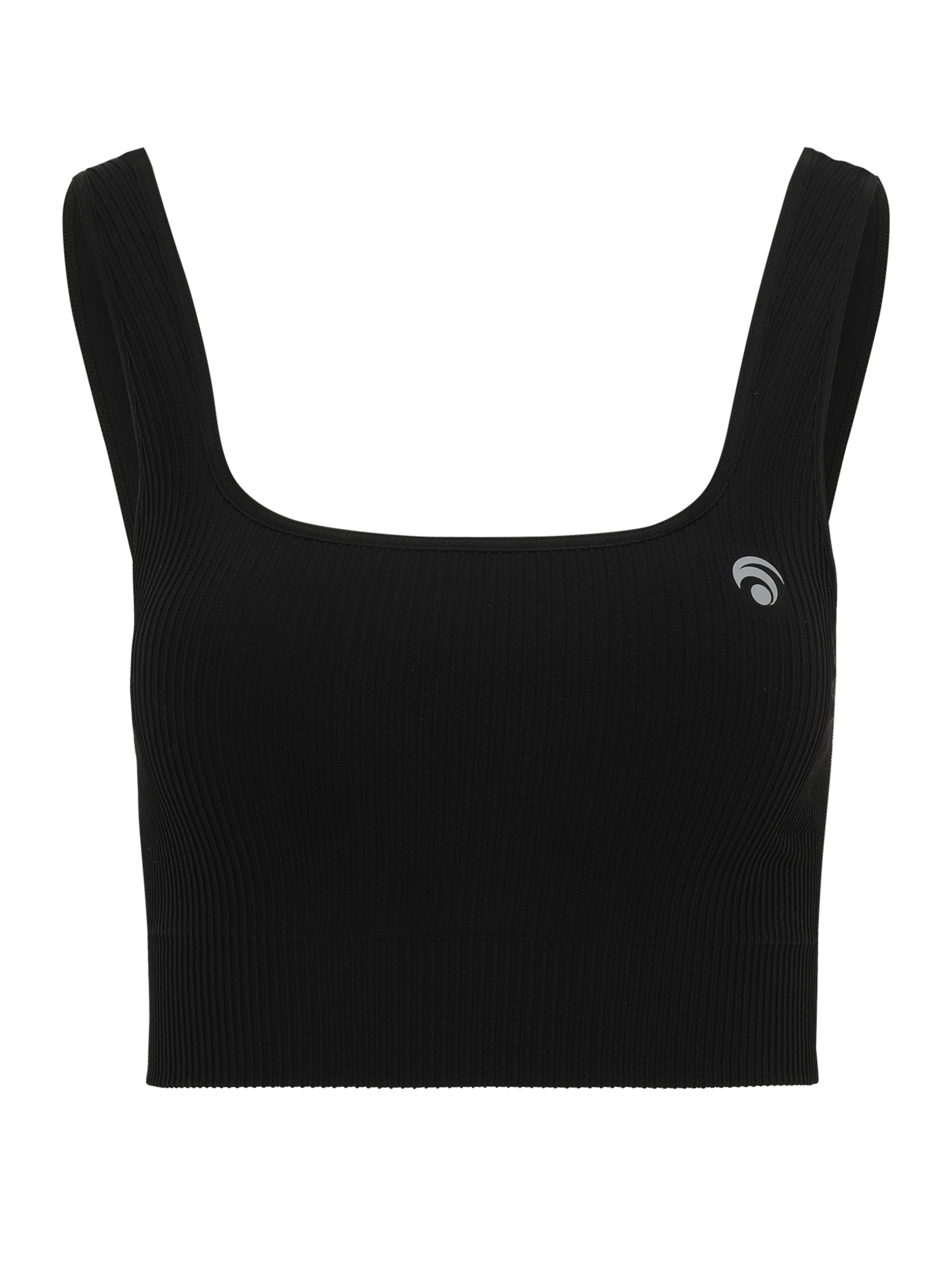 OCEANSAPART Korzetová Sportovní podprsenka 'Sydney' – černá: přední strana