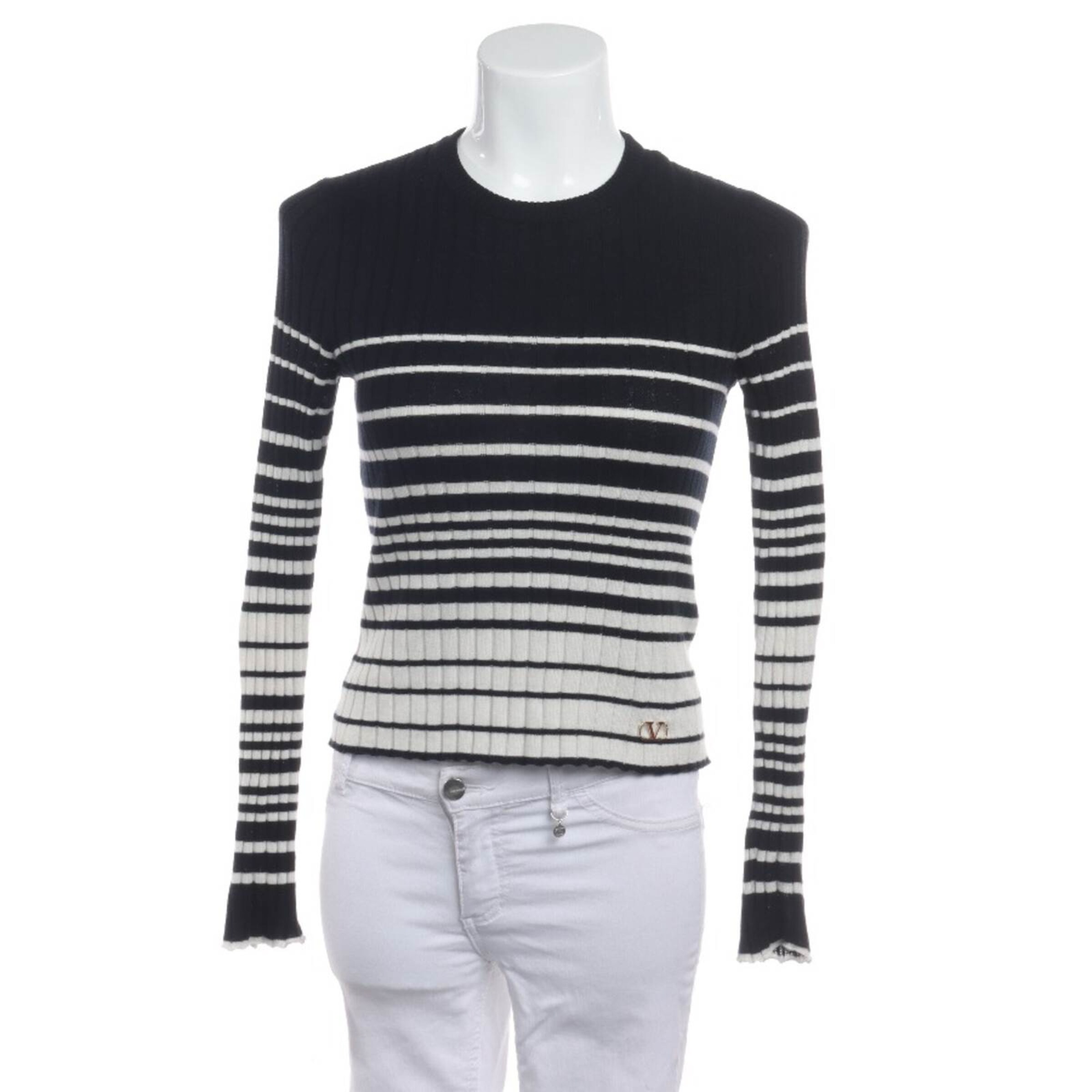 VALENTINO Pullover / Strickjacke S in Schwarz: Vorderseite