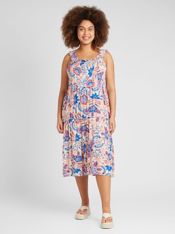 Vero Moda Curve Sommerkjole 'MENNY' i blandingsfarvet