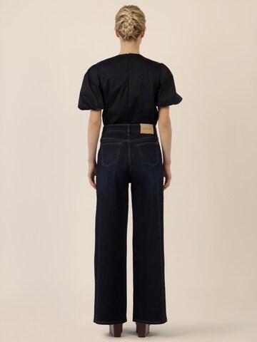 APART Loose fit Pleated Jeans in Blue