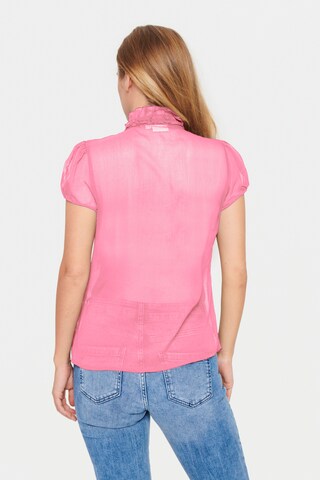 SAINT TROPEZ Bluzka 'Lilja' w kolorze różowy