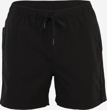 Calvin Klein Swimwear - Bermudas en negro: frente