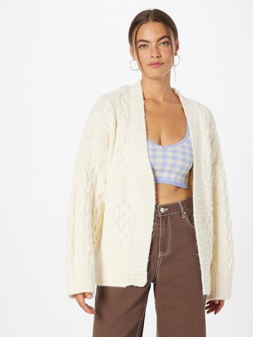 River Island Knit cardigan in Beige: front