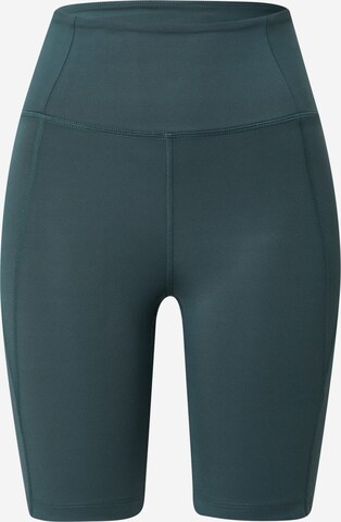 Girlfriend Collective Skinny Športne hlače | zelena barva: sprednja stran