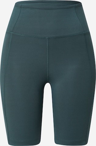 Girlfriend Collective Skinny Workout Pants in Green: front