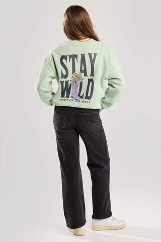 America Today Wide leg Jeans in Zwart