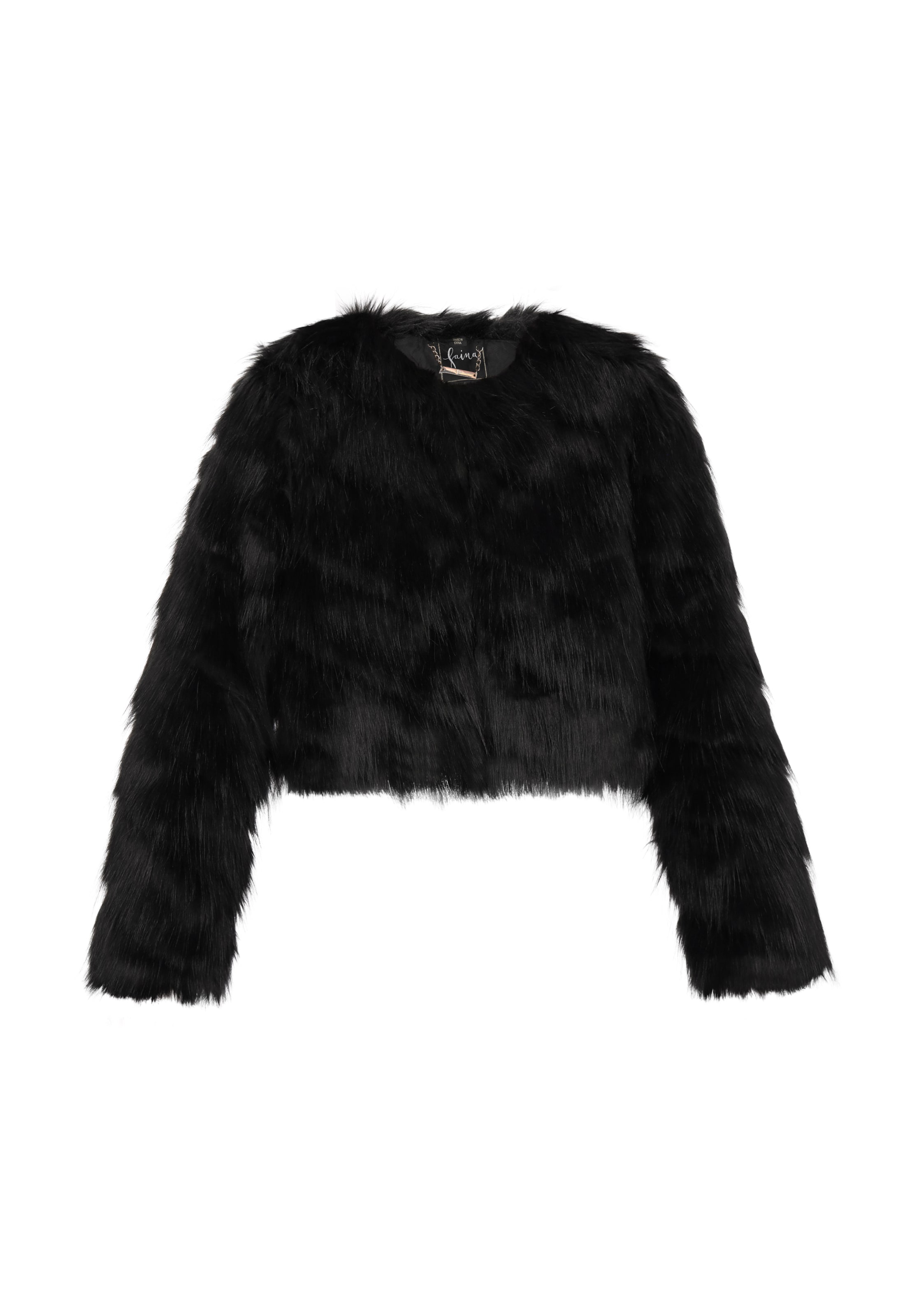 faina Демисезонная куртка в Черный: спереди