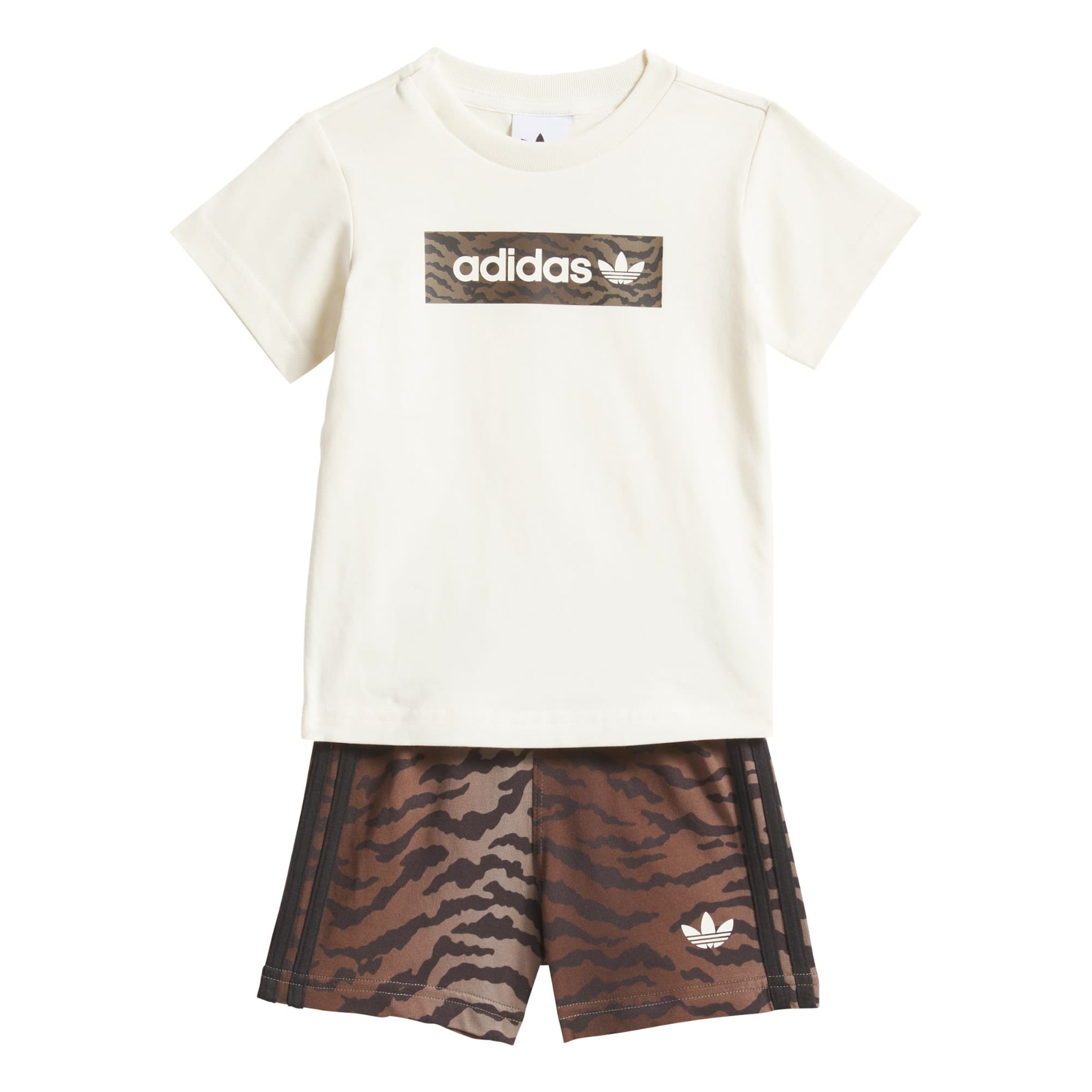 ADIDAS ORIGINALS Set 'AOP SHORT TEE' in Braun