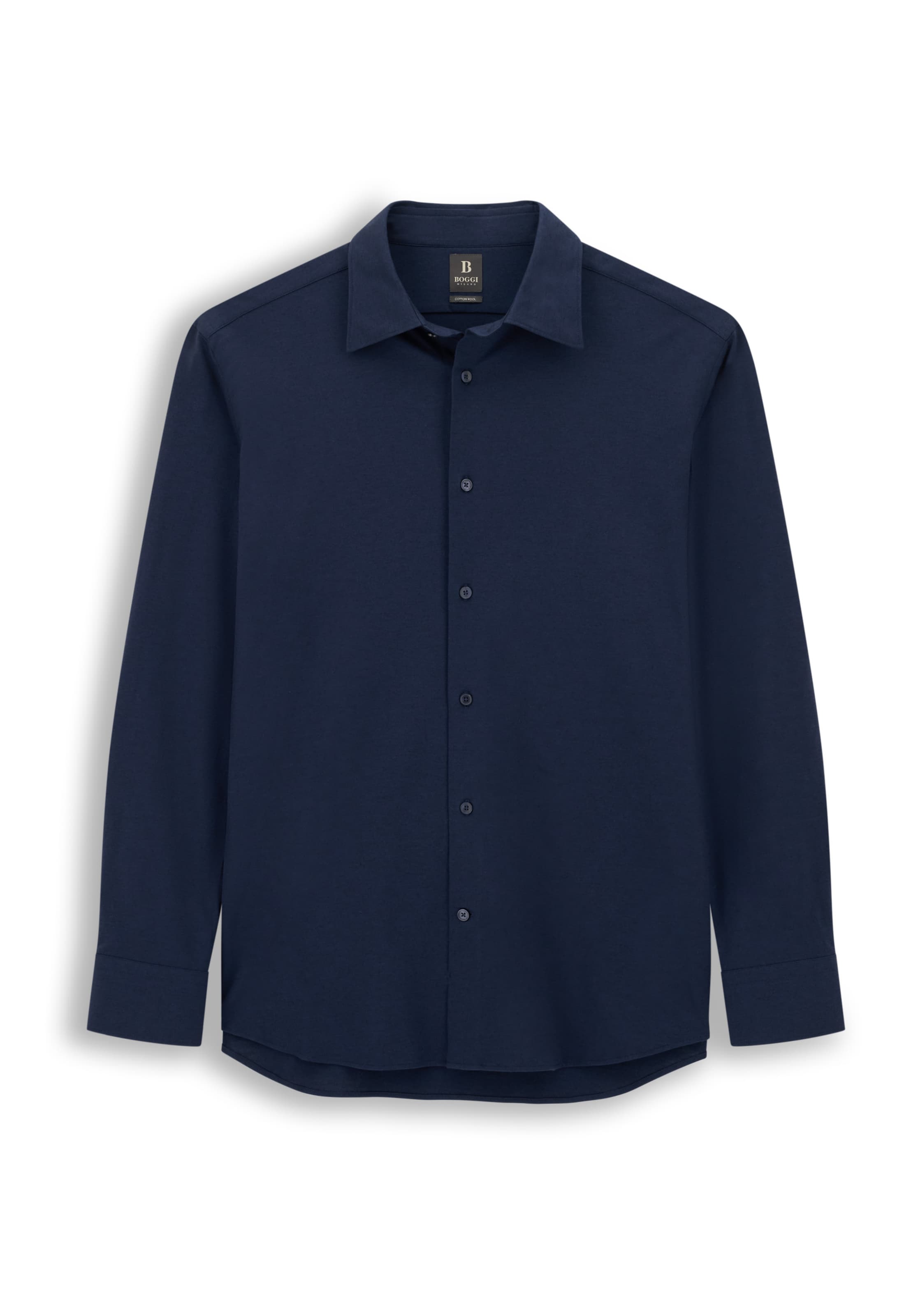 Boggi Milano Regular fit Button Up Shirt in Blue: front