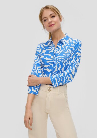 s.Oliver Blouse in Blauw: voorkant