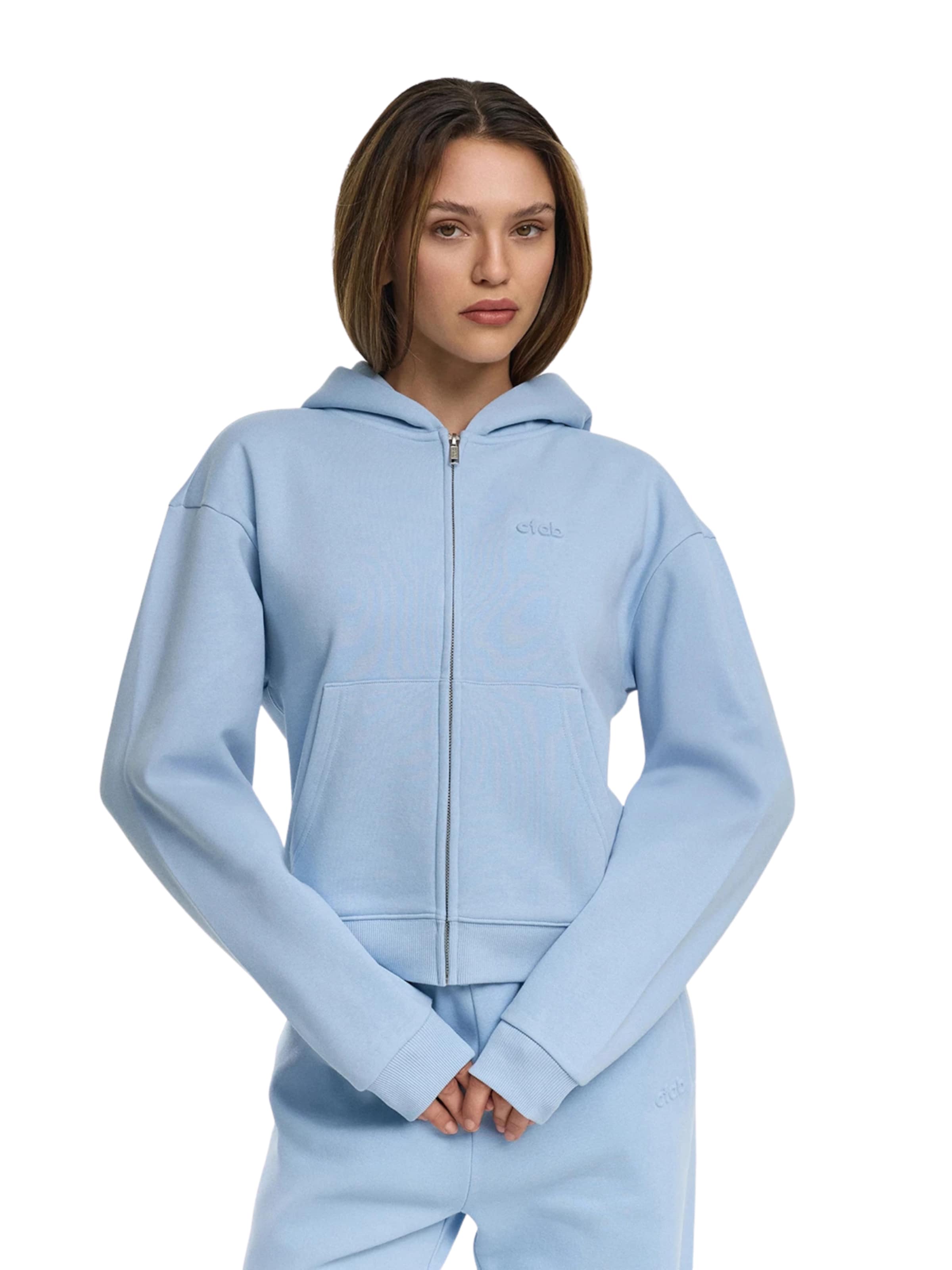 cfab (formerly creamy fabrics) - Sudadera con cremallera 'Everyday' en azul