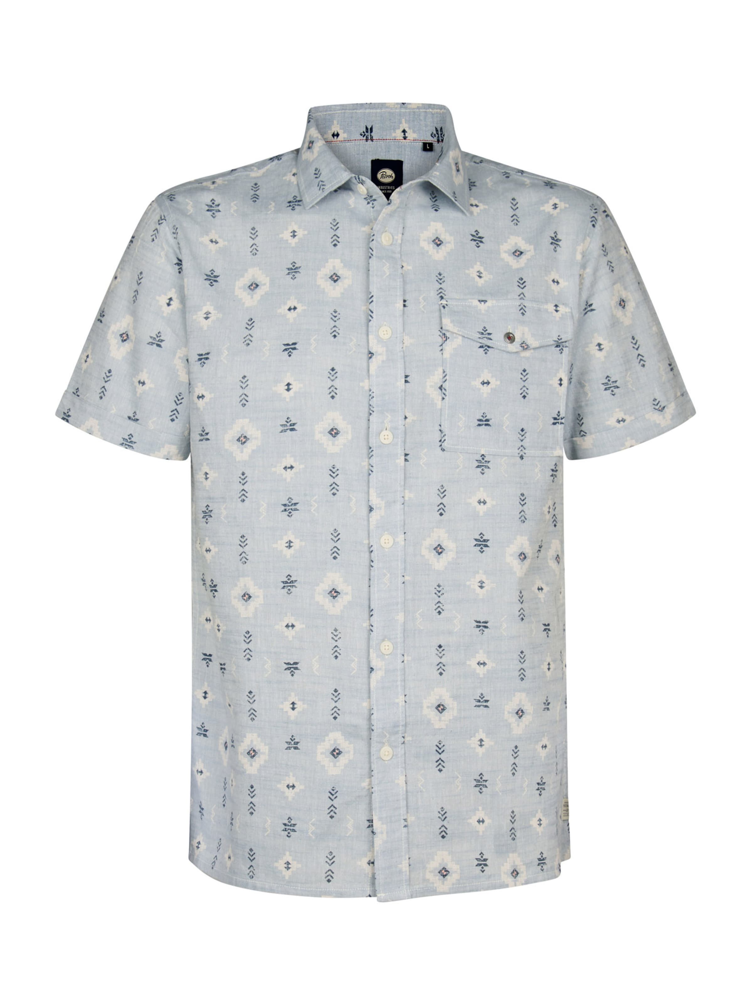 Petrol Industries - Ajuste regular Camisa en azul: frente