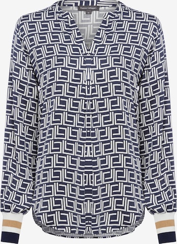 Franco Callegari Bluse in Blau: Vorderseite
