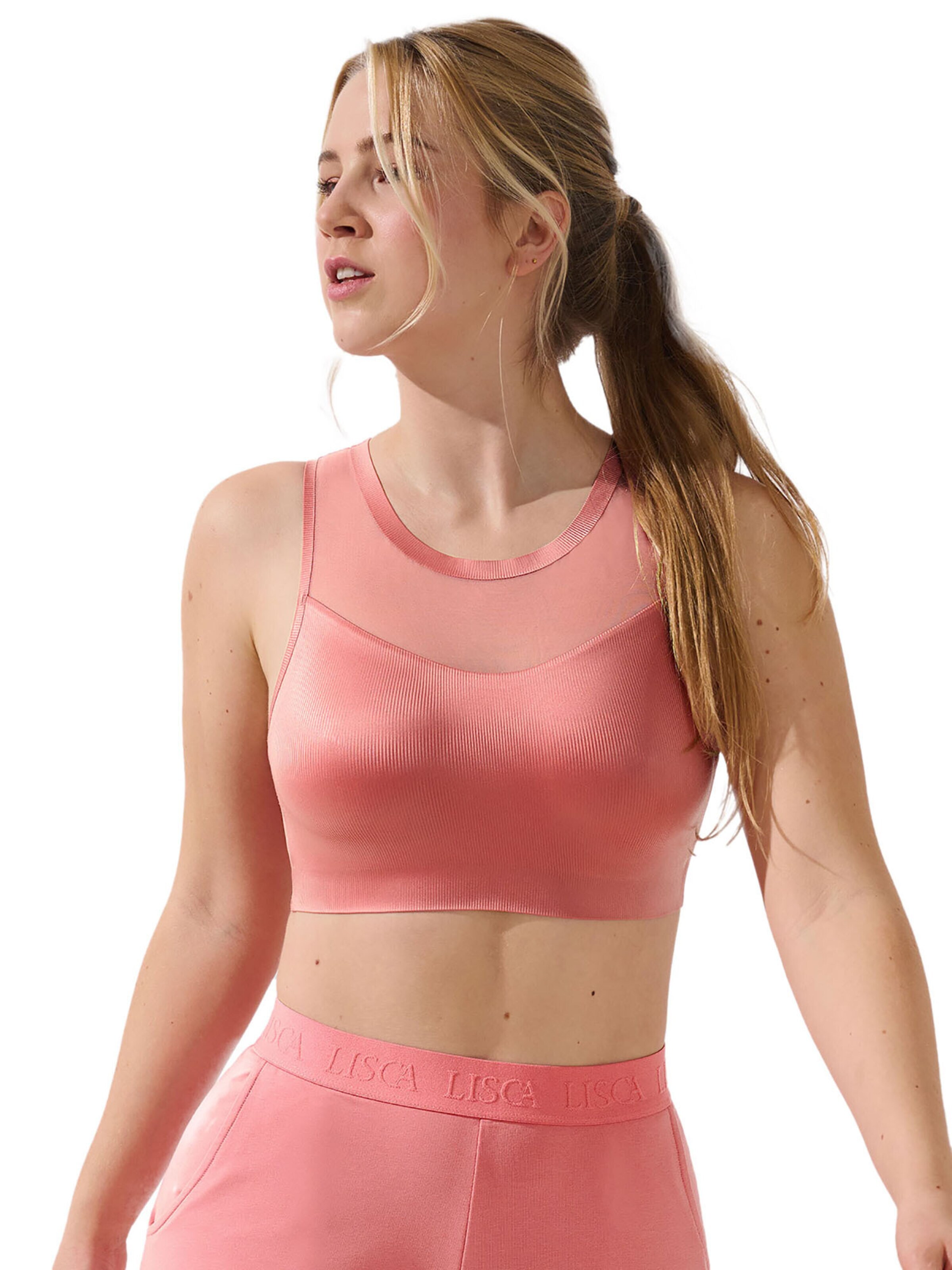 Lisca Sports Top 'Lifestyle' in Pink: front