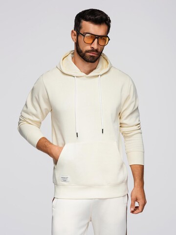 Ombre Sweatshirt in Wit: voorkant