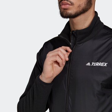 ADIDAS TERREX Athletic Fleece Jacket in Black