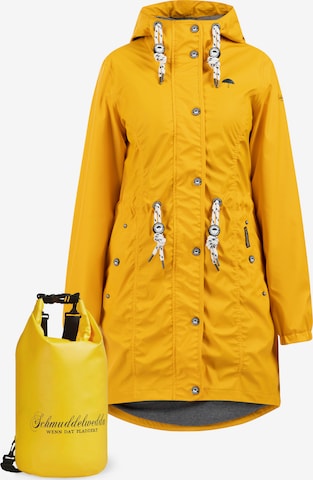 Schmuddelwedda Raincoat in Yellow: front