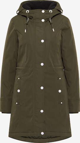 DreiMaster Maritim Winter Coat in Green: front