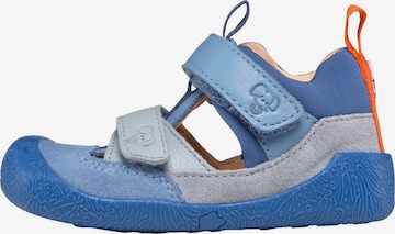 Affenzahn Sandals 'Sandale Leder Freely' in Blue: front