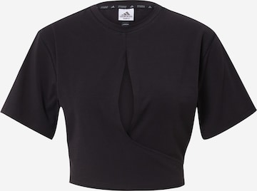 ADIDAS PERFORMANCE Sportshirt 'Studio' in Schwarz: predná strana