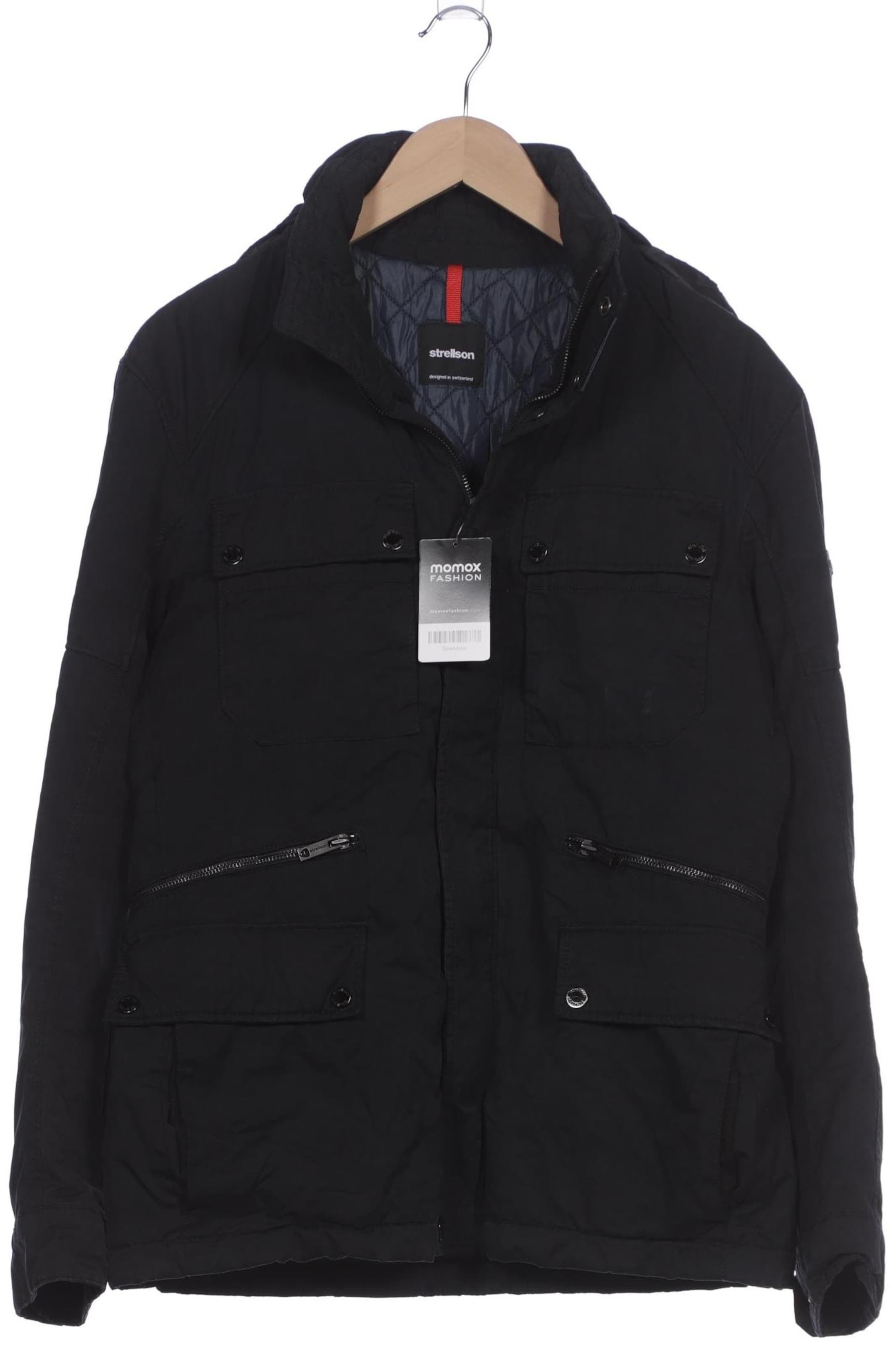 STRELLSON Jacket & Coat in M-L in Black: front