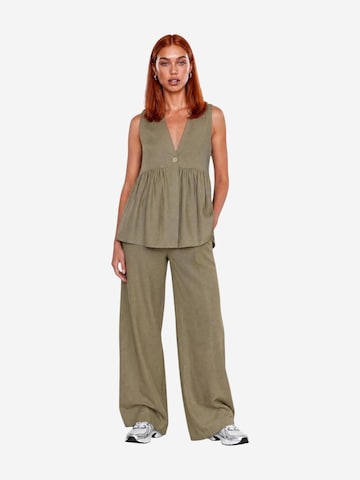 Camicia da donna 'Gilet Lino Bottoni 17589' di I AM in verde