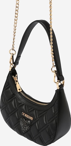 Borsa a spalla 'QUEEN' di Love Moschino in nero