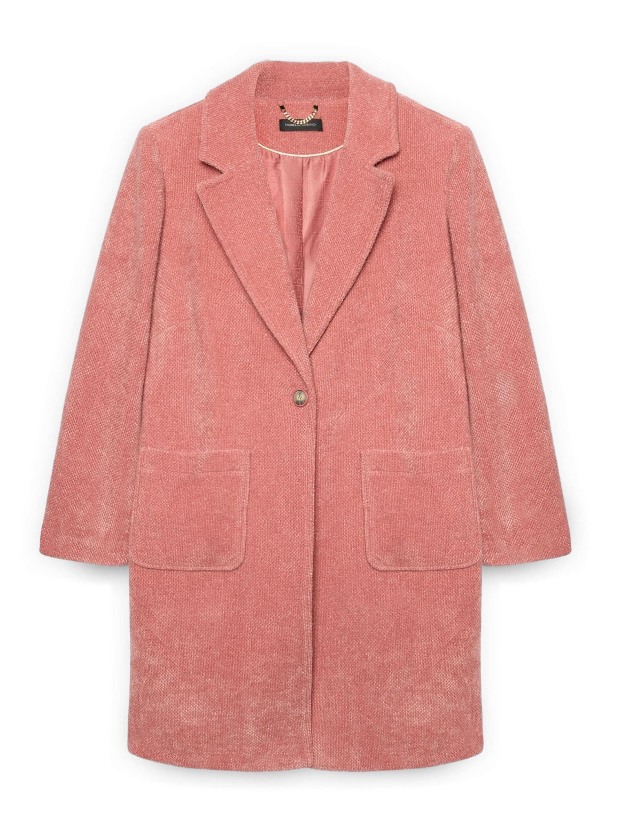 Fiorella Rubino Wintermantel in Roze: voorkant