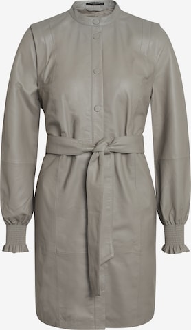 BRUUNS BAZAAR Платье-рубашка 'Petrah' в Серый: спереди