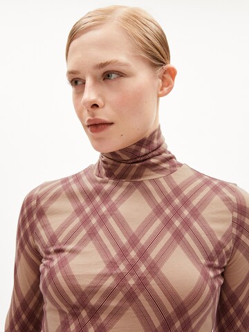 ARMEDANGELS Shirt 'Graziliaa Argyle' in Brown
