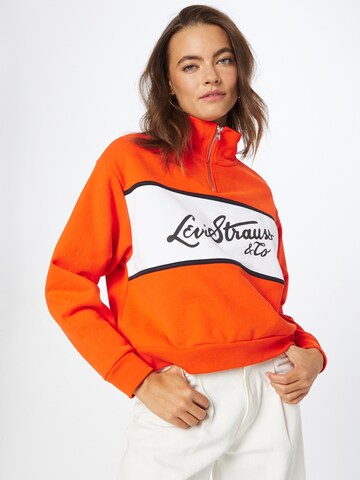 LEVI'S ® Sweatshirt 'CB Logo Sweatshirt' in Orange: predná strana