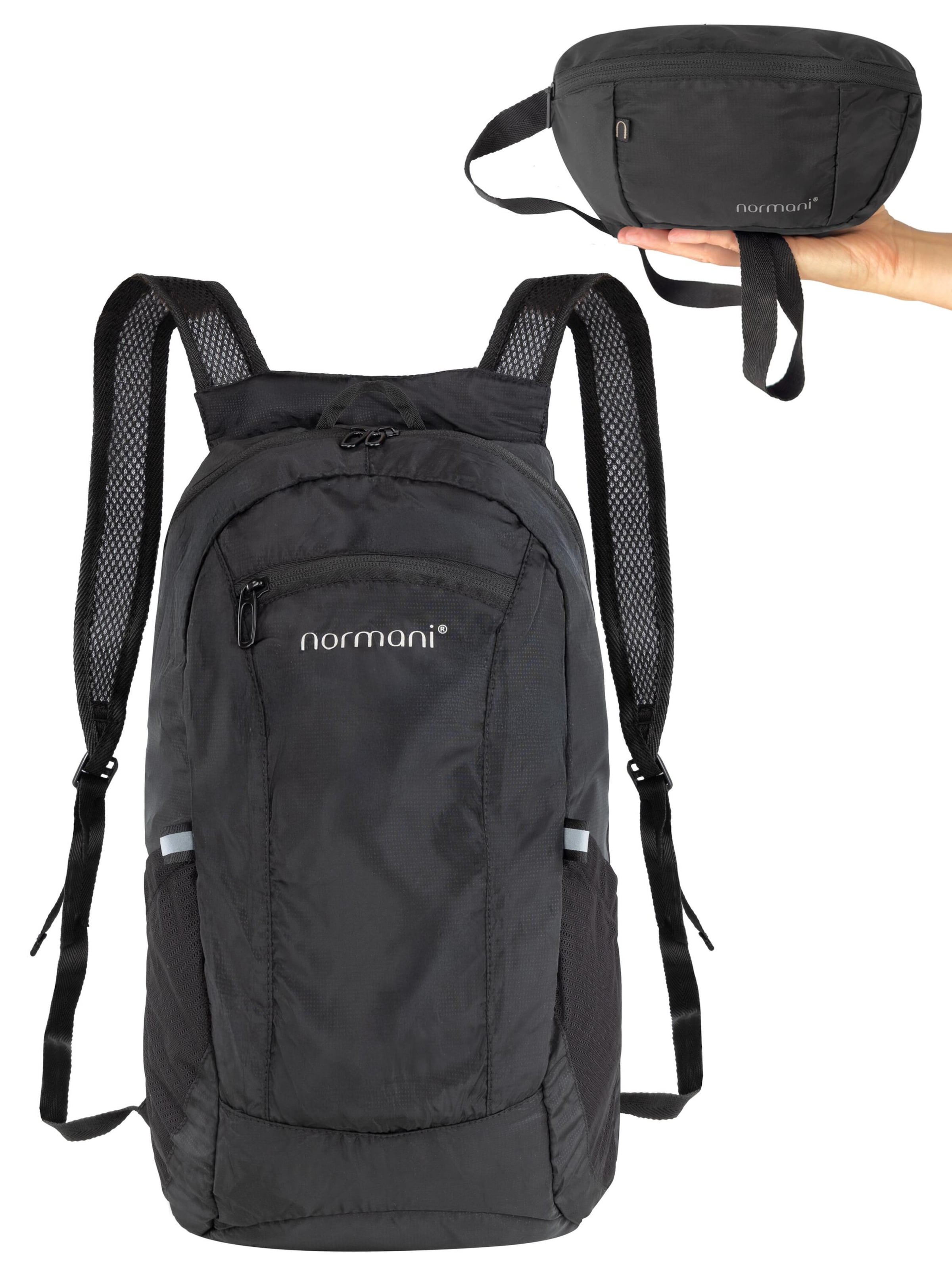 normani Rugzak 'Skei ' in de kleur Zwart, Productweergave