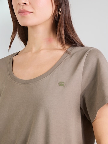 G-STAR Μπλουζάκι σε καφέ