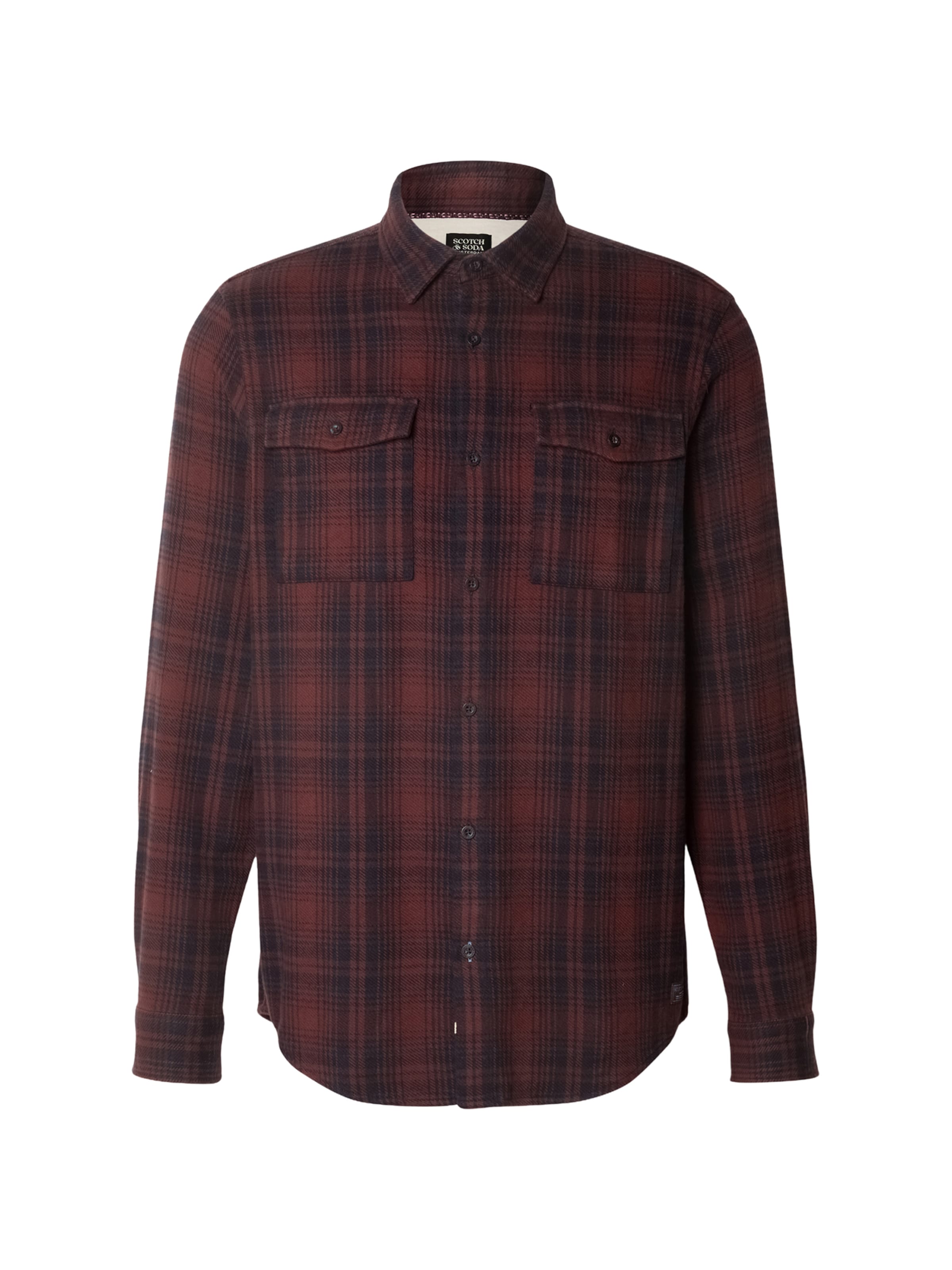 SCOTCH & SODA - Ajuste regular Camisa en marrón: frente
