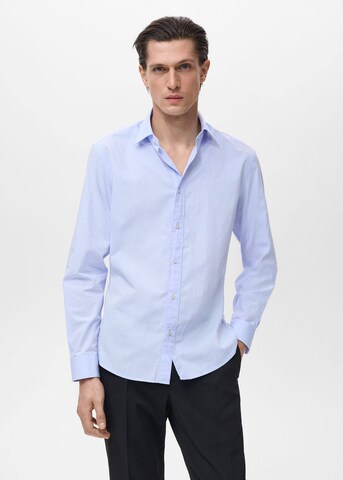 MANGO MAN Regular fit Button Up Shirt 'Play1' in Blue: front