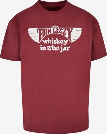 Merchcode Shirt 'Thin Lizzy - Whiskey Amended' in Red: front