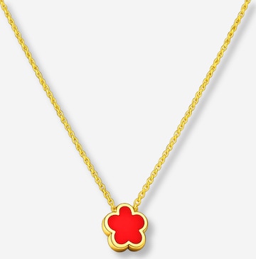 Collana 'Clover Red' di Pure Schmuck in oro: frontale