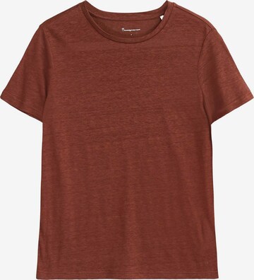 KnowledgeCotton Apparel Shirt in Brown: front