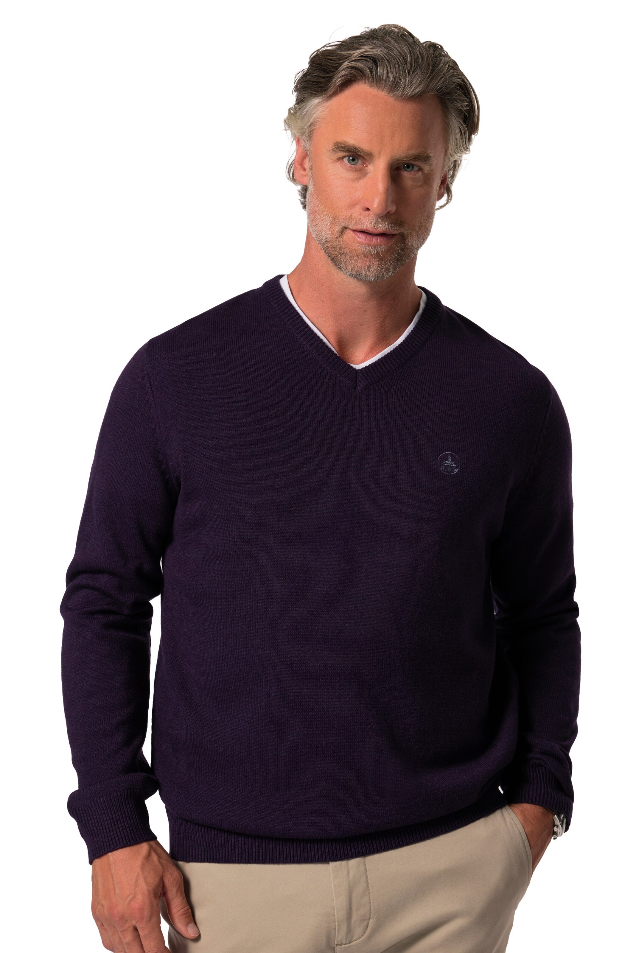 Boston Park Trui in Lila: voorkant