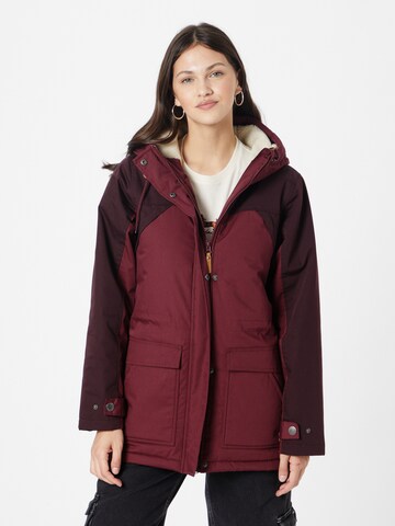 Iriedaily Winterparka in Rood: voorkant