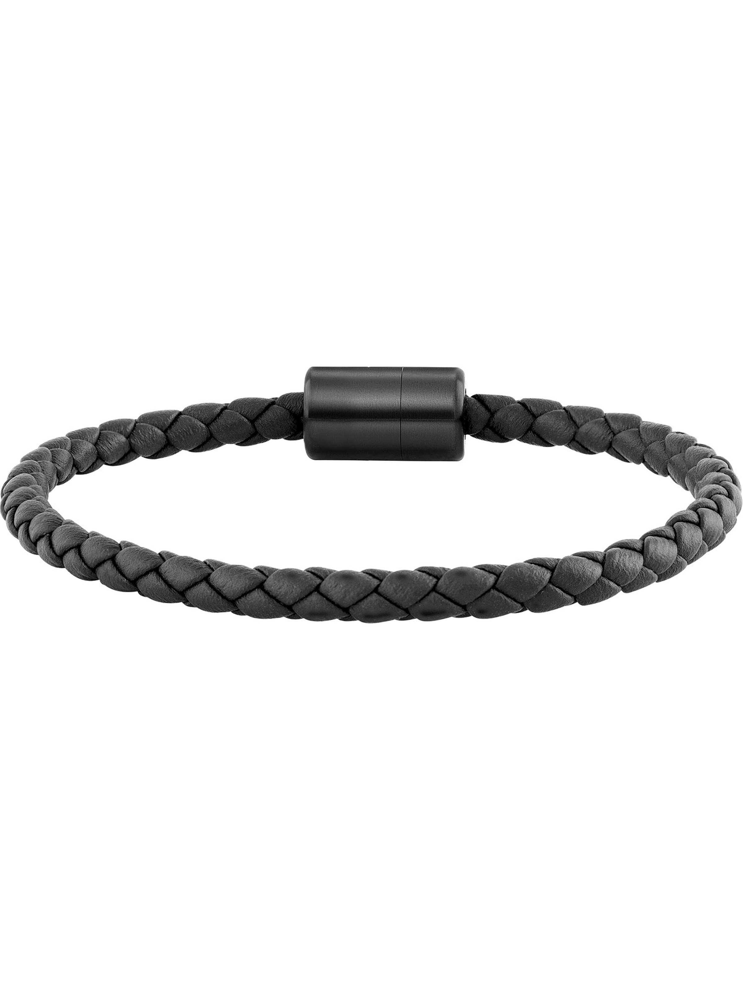 Bracelet caï en noir : devant