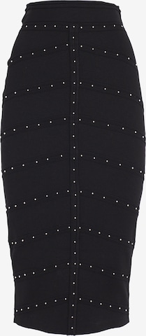 juoda Influencer Sijonas: priekis