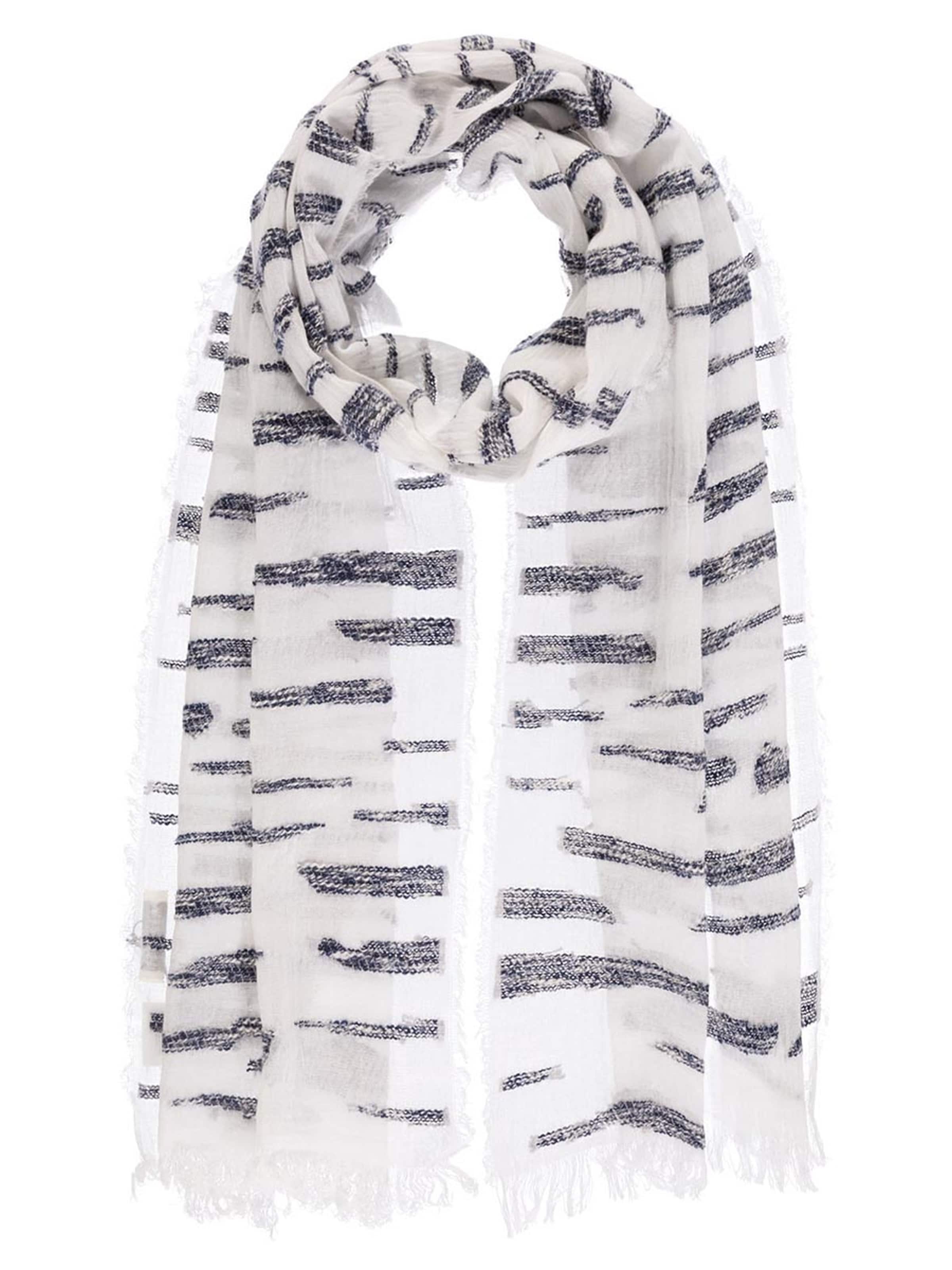Passigatti Wrap 'Schal Jaquard Herren mit Melange Garne' in White: front
