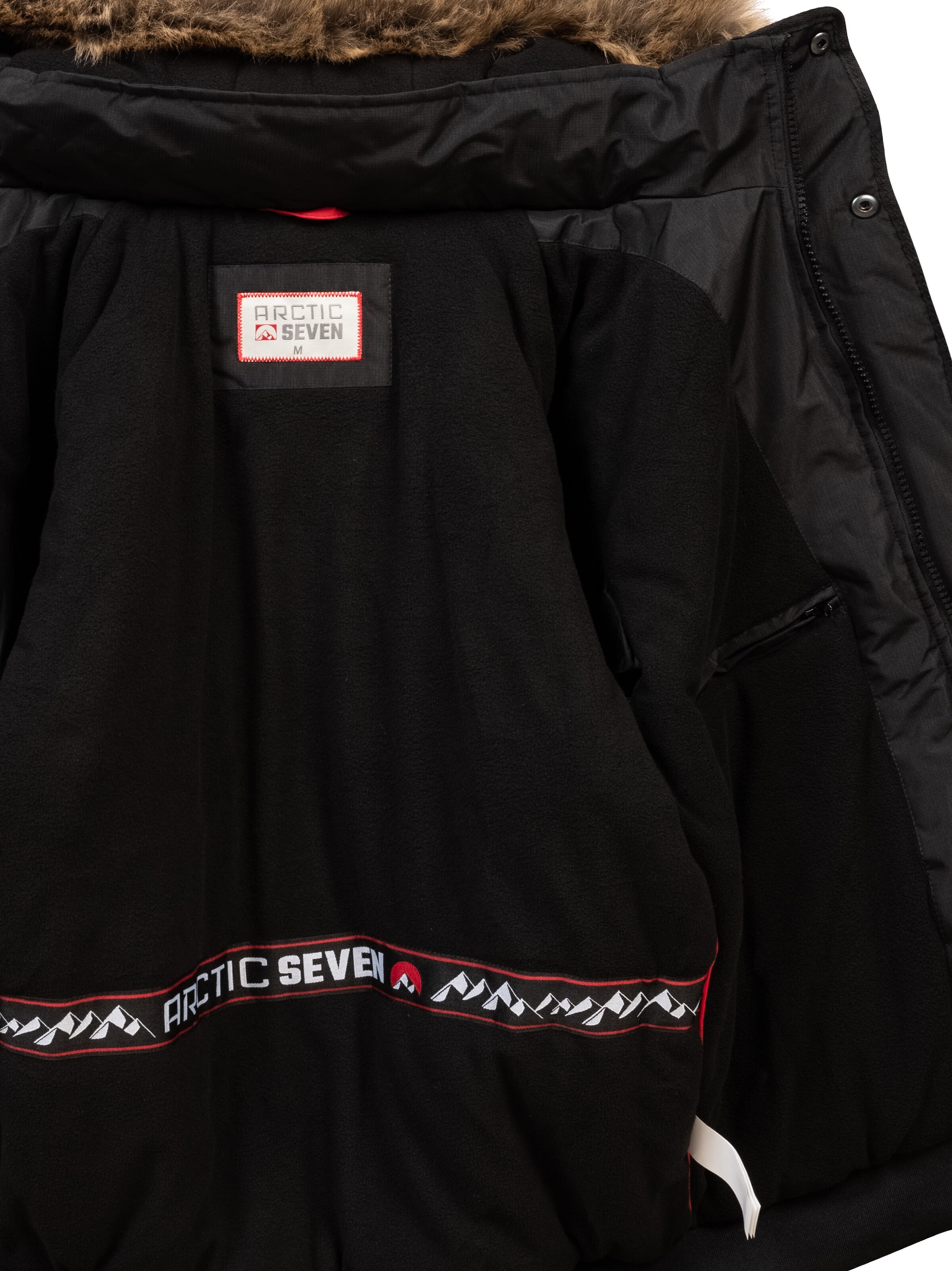 Arctic Seven Winter jacket 'Arthuro' in Black